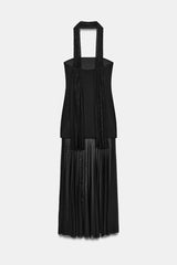 Ivy | Sheer Panel Maxi Dress
