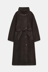 Eliza | Belted Wool Blend Coat