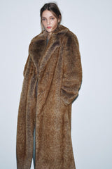 Isla | Long Faux Fur Coat