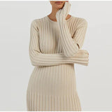 Ella | Ribbed Knit Midi Dress