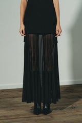 Ivy | Sheer Panel Maxi Dress