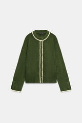 Eloria | Cardigan | Contrast Trims