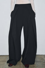 Ava | Pleated Pinstripe Pants