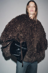 Scarlett | Textured Faux Fur Jacket