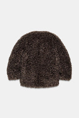 Scarlett | Textured Faux Fur Jacket