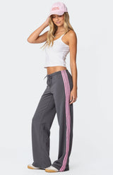 Avery | Contrast Stripe Sweatpants