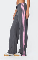 Avery | Contrast Stripe Sweatpants