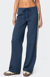Avery | Contrast Stripe Sweatpants