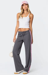 Avery | Contrast Stripe Sweatpants