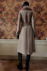 Elowen | Luxe Wool & Faux Fur Coat