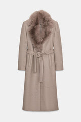 Elowen | Luxe Wool & Faux Fur Coat