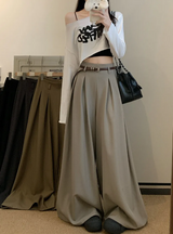 Emily | Wide Leg Pleated Trousers