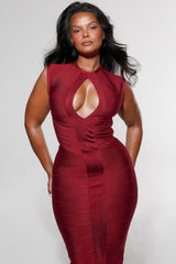 Aria | Cutout Bandage Midi Dress