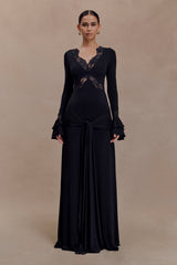 Electra | Lace Panel Maxi Dress