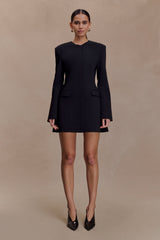 Audrey | Tailored Crepe Mini Dress