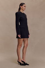 Audrey | Tailored Crepe Mini Dress