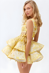 Daphne | Floral One Shoulder Mini Dress