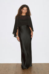 Natalia | Cape Maxi Dress