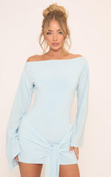 Elina | Draped Sleeve Mini Dress