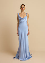Lucy | Backless Satin Maxi Dress