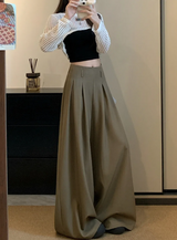 Emily | Wide Leg Pleated Trousers