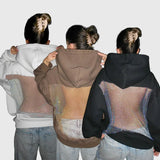 Maya | Mesh Back Oversized Hoodie