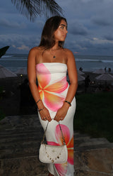 Aria | Strapless Floral Maxi Dress