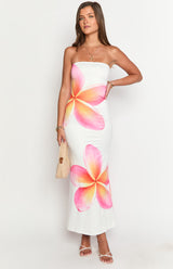 Aria | Strapless Floral Maxi Dress