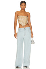 Olivia | Sequin Bandeau Top