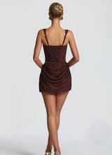 Hannah | Draped Corset Mini Dress
