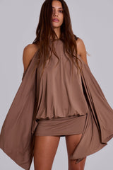 Serena | Embellished Backless Mini Dress