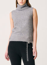 Luna | Sleeveless Turtleneck Knit