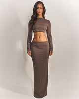 Selene | Embellished Two Piece Maxi Set