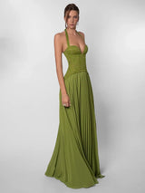 Maribel | Lace Corset Maxi Dress