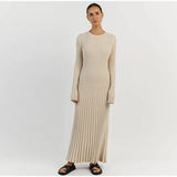 Ella | Ribbed Knit Midi Dress