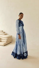 Elena | Tie Dye Button Maxi Dress