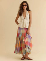 Allegra | Patchwork Maxi Skirt