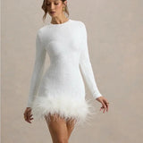 Kennedy | Sequin Feather Mini Dress