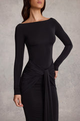Seraphine | Draped Ruched Maxi Dress