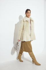 Camille | Faux Fur Sleeve Jacket
