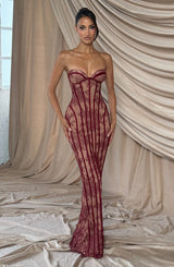 Valleria | Lace Corset Maxi Dress
