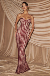 Valleria | Lace Corset Maxi Dress
