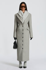 Ursula Coat - Light Grey Jacket Babyboo Fashion Premium Exclusive Design