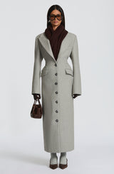Ursula Coat - Light Grey Jacket Babyboo Fashion Premium Exclusive Design