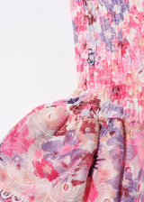 Cecilia | Strapless Floral Dress
