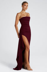Zafira Maxi Dress - Cherry Lacquer Dress Babyboo Fashion Premium Exclusive Design