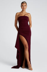Zafira Maxi Dress - Cherry Lacquer Dress Babyboo Fashion Premium Exclusive Design
