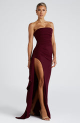 Zafira Maxi Dress - Cherry Lacquer Dress Babyboo Fashion Premium Exclusive Design