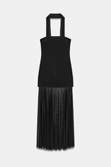 Ivy | Sheer Panel Maxi Dress