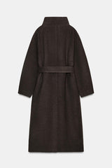 Eliza | Belted Wool Blend Coat